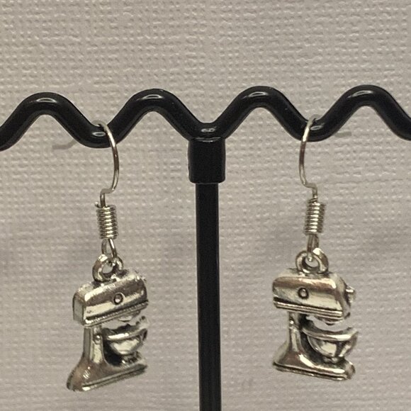 Mixer Earring, Cooking Earrings, Chef Earrings, Funny Food Earrings, Gift Idea - Picture 5 of 5